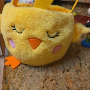 Sunny Yellow Plush Chick Pet Bed